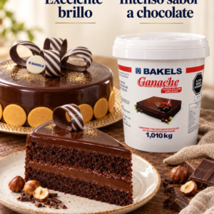 GANACHE CHOCOLATE CON AVELLANA BLS 1.01 KG CJ 6 UND.